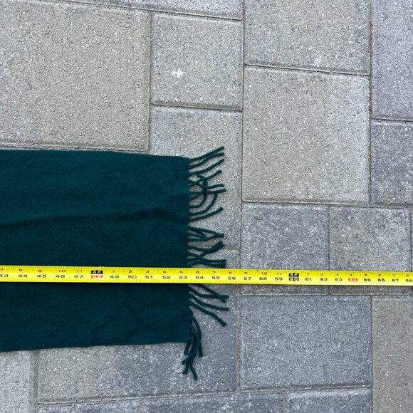 Fendi Scarf Green Fringe 53 x11 - Picture 5 of 5